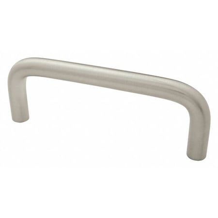 Pull Handle, Silver, Zinc, 1/4 in Dia MPN:45-418SNK