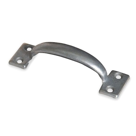 Pull Handle, 4 7/8 Mounting Hole Center to Center, Silver, Unthreaded Through Holes MPN:4PE17