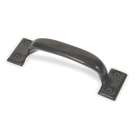 Pull Handle, 6-1/2 In, Powder Coated, Unth. Through Holes MPN:4PE22
