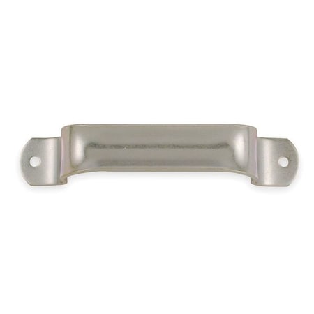 Pull Handle, 6-1/2 In, Polished Zinc, Unthr. Through Holes MPN:4PE24