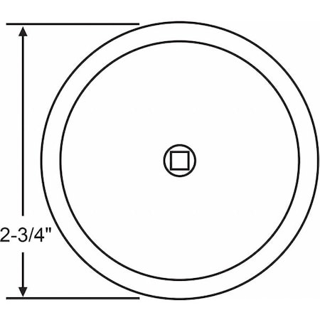 Back Plate, 2-3/4