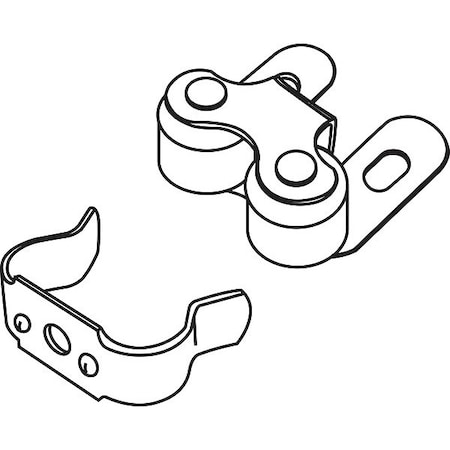 Cabinet Catch, Roller, Aluminum, 1 1/16in W MPN:900-9130