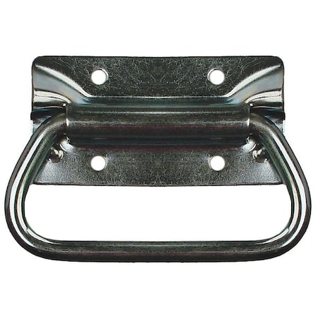 Folding Pull Handle, Polished Zinc, Unth. Through Holes MPN:PH-0285