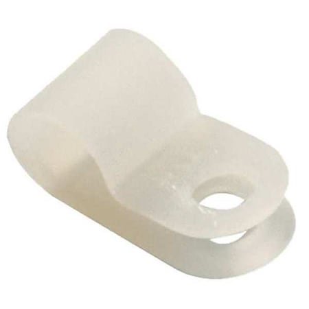 Cable Clamp, Nylon, 1/8 in Bundle Dia., Natural, 25 PK MPN:22CC16A0125