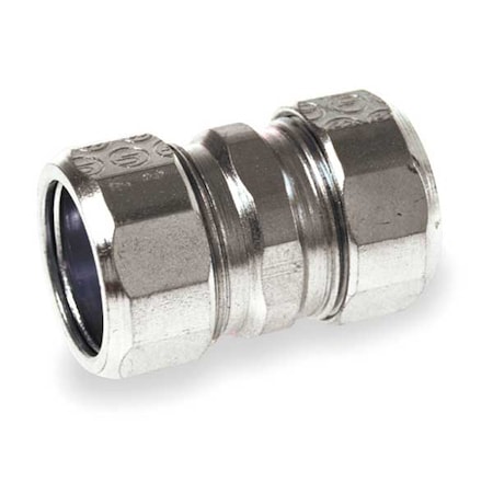 Compression Coupling Coupling, 1/2 in, Steel, Plain MPN:3LP90