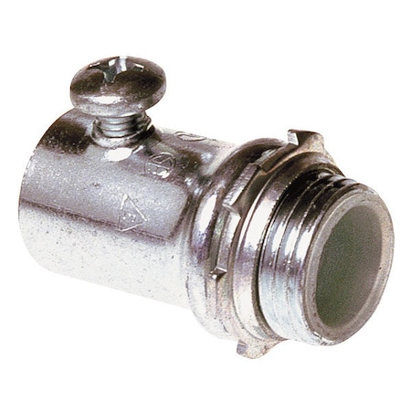 EMT Grounding Connector, 2 in, Set Screw, Steel, Plain MPN:3LT60