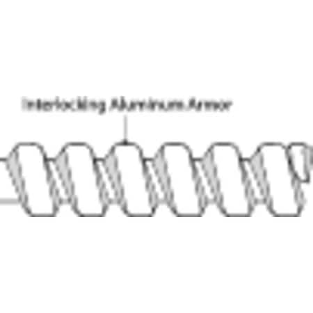 Flexible Metallic Conduit, 1-1/2 in Trade Size, 25 ft, Aluminum, Galvanized, Gray MPN:5606-22-00