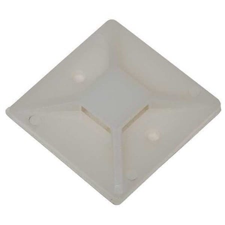 Cable Tie Mounting Pad, Nylon 6/6, Natural, 1.5 in L MPN:6EEF3