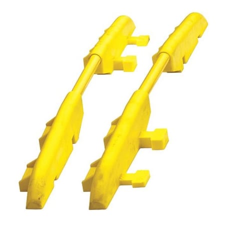 Cable Protector Rail, 2 in H, 47-1/2 in L, 3 in W, 1 Channel, Polyurethane, Yellow MPN:CPRL-1X125-Y