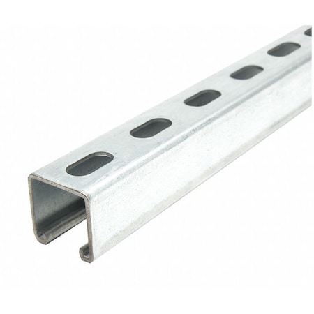 Single Channel Strut, Slotted, Steel, Galvanized, 9/16 in x 1-1/8 in Hole Size, Silver MPN:FS-200SS PG 24.00