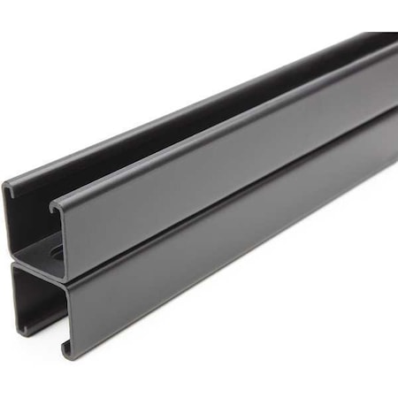 Back to Back Strut, Slotted, Steel, Painted, 9/16 in x 1-1/8 in Hole Size, Black MPN:FS-201SS FBK 36.00