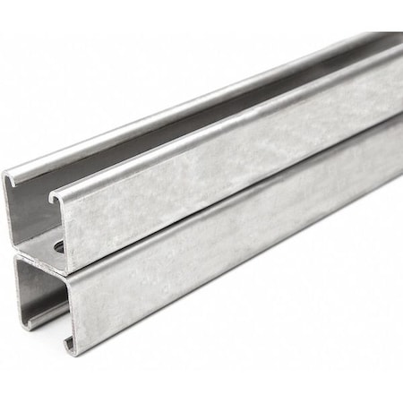 Back to Back Strut, Slotted, 304 Stainless Steel, Polished, 9/16 in x 1-1/8 in Hole Size, Silver MPN:FS-201SS ST4 60.00
