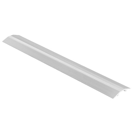 Cable Ramp, 1-1/8 in H, 4 ft L, 7-1/8 in W, 1 Channel, Aluminum, Silver MPN:HCR-48