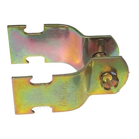 Channel Pipe Clamp, 1-1/2 In, Gold, PK10 MPN:V111 1-1/2Y