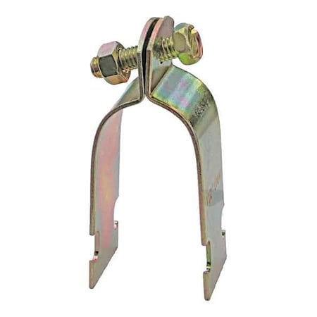 Channel Pipe Clamp, 2 In, Gold, PK10 MPN:V111 2Y
