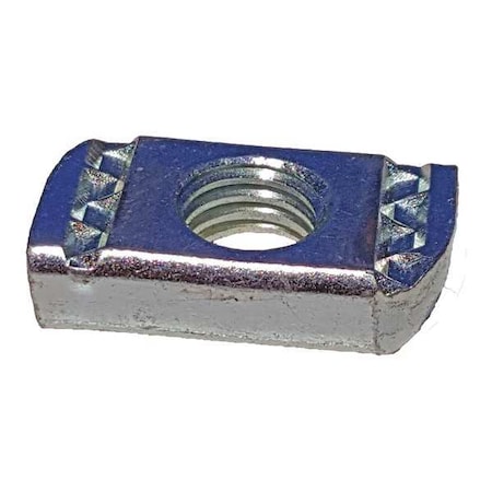 Channel Springless Nut, 1/4In, Silver, PK25 MPN:V220 1/4