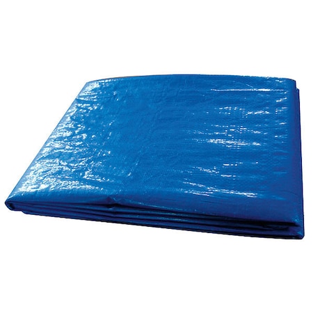 Standard Duty Tarp, 9 ft 6 in x 11 ft 4 in, 5.1 Mil, Blue, Polyethylene MPN:5WTL9