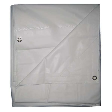 Standard Duty Tarp, 19 ft x 29 ft 4 in, 5.1 Mil, White, Polyethylene MPN:5WTN4