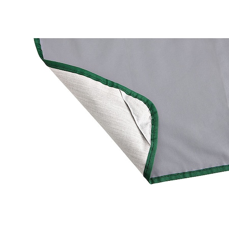 Standard Duty Tarp, 2 ft 3 in L x 3 ft W, 6 Mil, Gray, Cotton Canvas MPN:TS9036