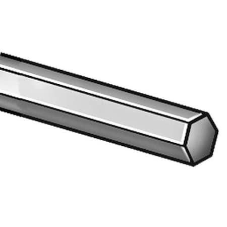 Carbon Steel Hex Bar, 36 in L, 2 1/2 in W MPN:18H2.5-36
