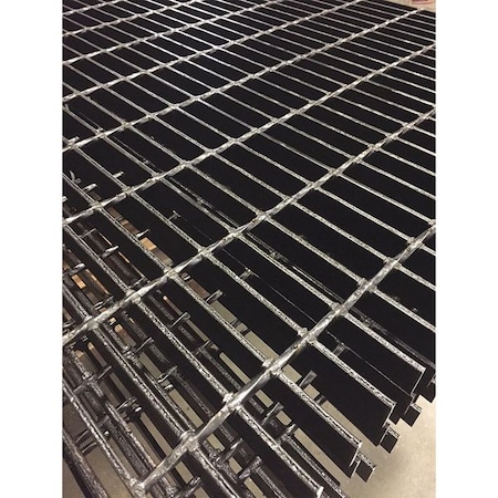 Carbon Steel Bar Grating, Smooth, 144 in L, 36 in W, 1.0 in H, Black Painted Steel Finish MPN:20188S100-C12