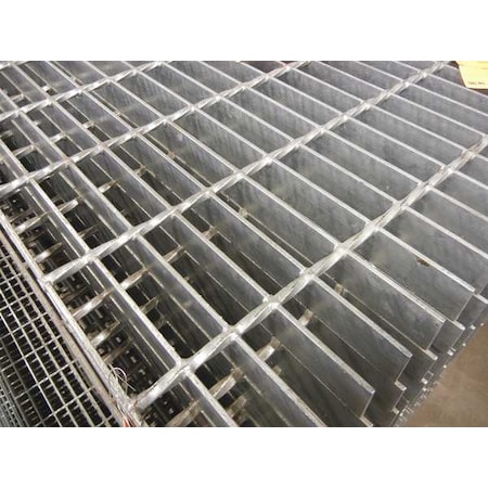 Carbon Steel Bar Grating, Smooth, 24 in L, 24 in W, 2.0 in H, Galvanized Steel Finish MPN:22188S200-B2
