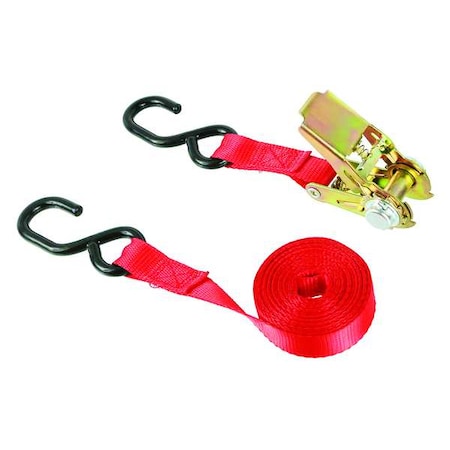 Tie-Down Strap, Ratchet, 15 ft x 1 In, PK2 MPN:2VKP3