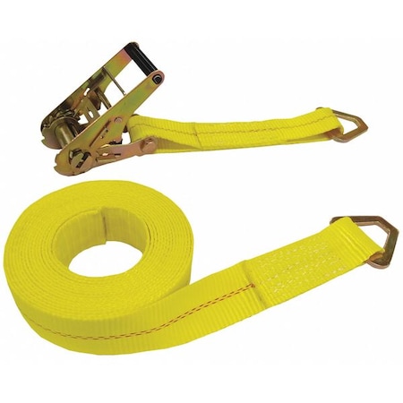 Tie Down Strap, D-Ring, Yellow MPN:55ET66