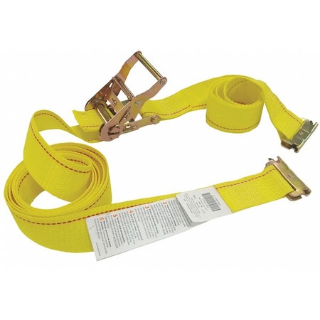 Tie Down Strap, E-Track, Yellow, PK5 MPN:55ET71
