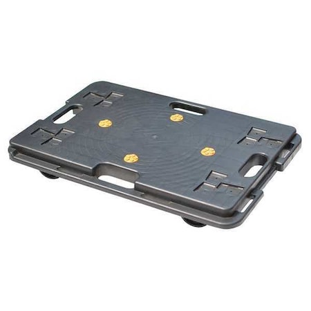 GnrlPurposeDlly, 5in, 24in, Blk, Plstc, 300lb MPN:10Z910
