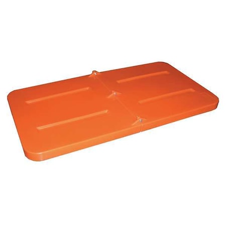 Tilt Truck Lid, Orange, Fits 1/3 cu. yd. MPN:1/3LID ORANGE