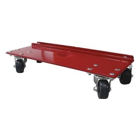 Furniture Dolly, Red, 550 lb, Steel MPN:14G827