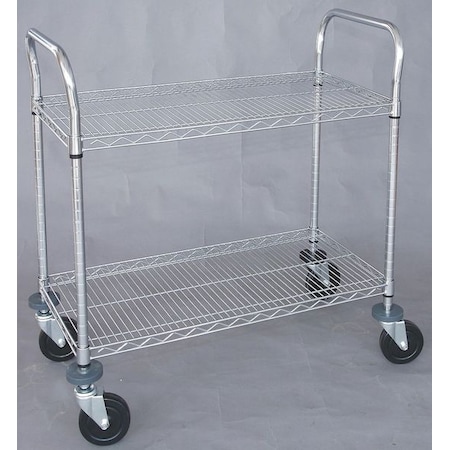 Wire High Cart, Heavy Duty, 18x36x39 In MPN:1ECJ2