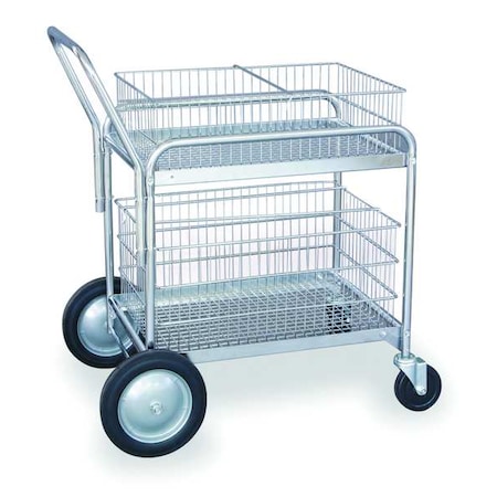 Mail Cart, 30 In. L x 23 In. W x 38 In. H MPN:1ECJ7
