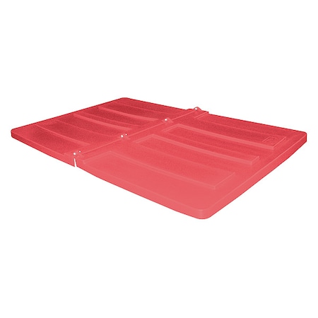Tilt Truck Lid, Red, Fits 59-2/5 cu. ft. MPN:2.2LID RED