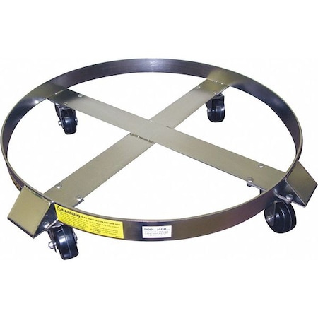 Drum Dolly, 85 gal, 31.5 in L, Silver MPN:240198