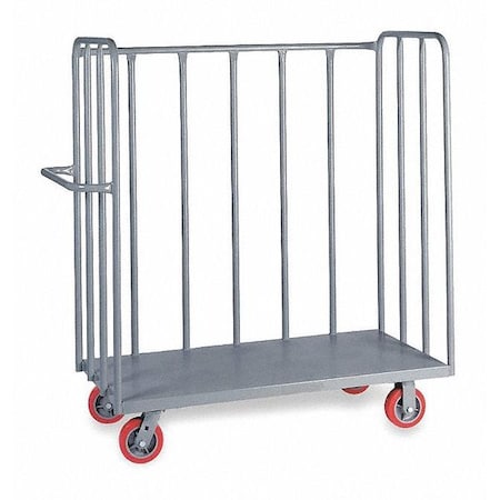 Steel 3 Sided Slat Stock Cart 3600 lb. Capacity, 69