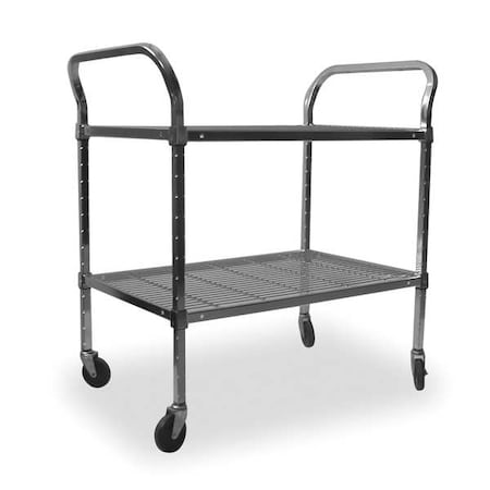 Wire Cart, 2 Shelf, 36x18x39, Chrome MPN:2HDD2