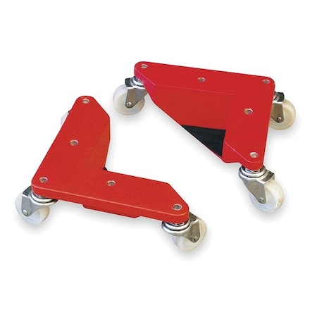 FurnitureDolly, Red, 880lb, Aluminum, PK4 MPN:2TUR9