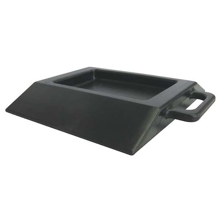 WheelStop, 1-3/4in, 13-3/4in, 12in, Blk, Rbr MPN:33N455