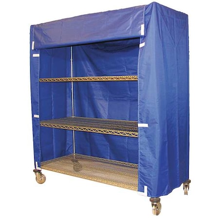 Cart Cover, 48x24x54, Blue, Nylon MPN:33Y359
