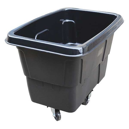Cube Truck, 9/16 cu. yd., 500lb. Cap, Black MPN:36FK98