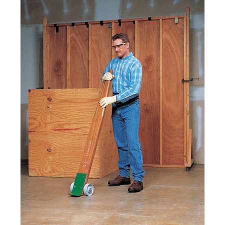 Lever Dolly, Wheeled, 84 In, Steel/Oak MPN:3KNA5