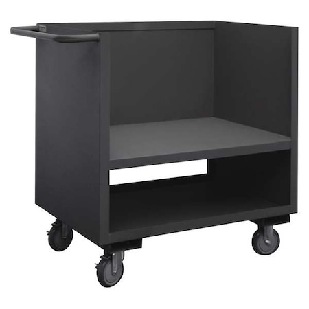 3 Sided Low Deck Cart, 1 Shelf, 1200 lb. MPN:3SLT-2448-1.2K-95