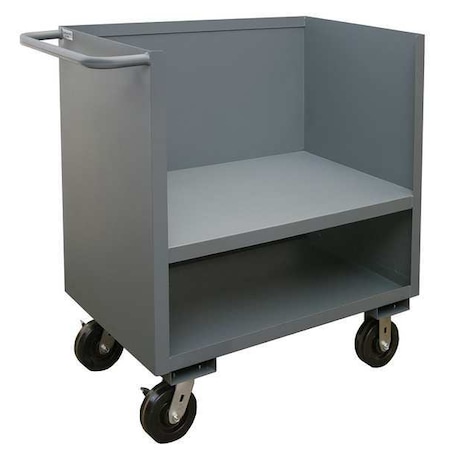 Open-Sided Raised-Platform Box Truck, Steel, 2, 000 lb Load Capacity, 2 Shelves, 54 1/8 in L MPN:3SLT-2448-2K-95