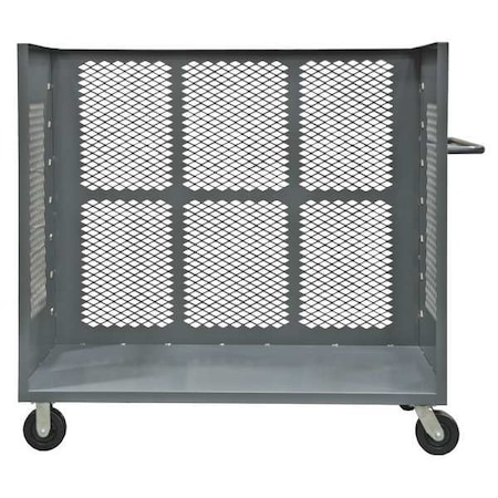 3 Sided Mesh Truck, 2000 lb., 57 In.H, Gray MPN:3ST-EX3672-95