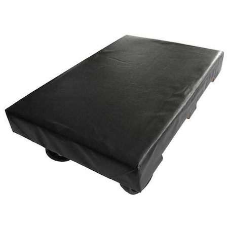 GnrlPrpsDlly, 8in, 24in, Blk, Wood, 1, 200lb MPN:48J074
