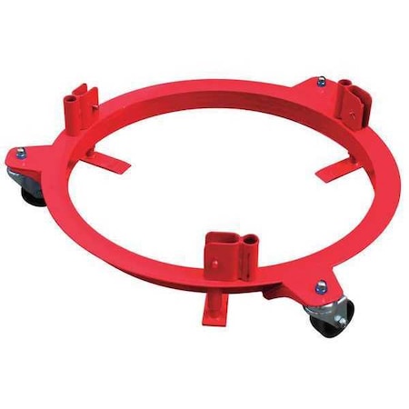 Drum Dolly, 55 gal, 27.75 in L, Red MPN:48J135