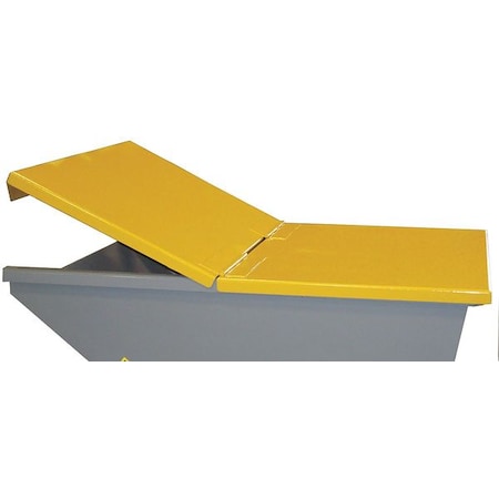 Hopper Lid, Gray, Fits 2 cu. yd. MPN:4LLJ3