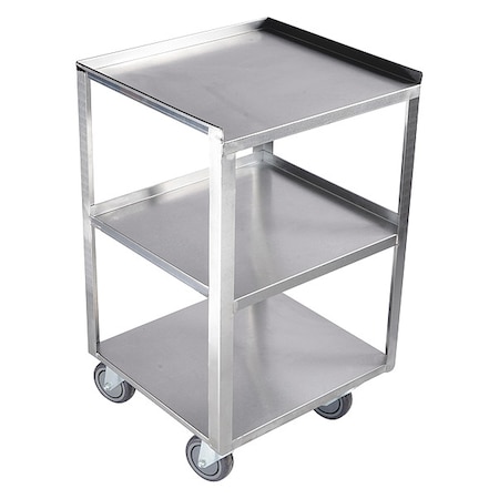 Utility Cart, Stainless Steel, 500 lb Load Capacity, 18 3/4 in L, 16 3/4 in W, 30 1/8 in H MPN:60EF09